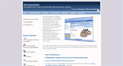 Desktop Screenshot of birthdaymailer.de
