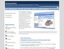 Tablet Screenshot of birthdaymailer.de